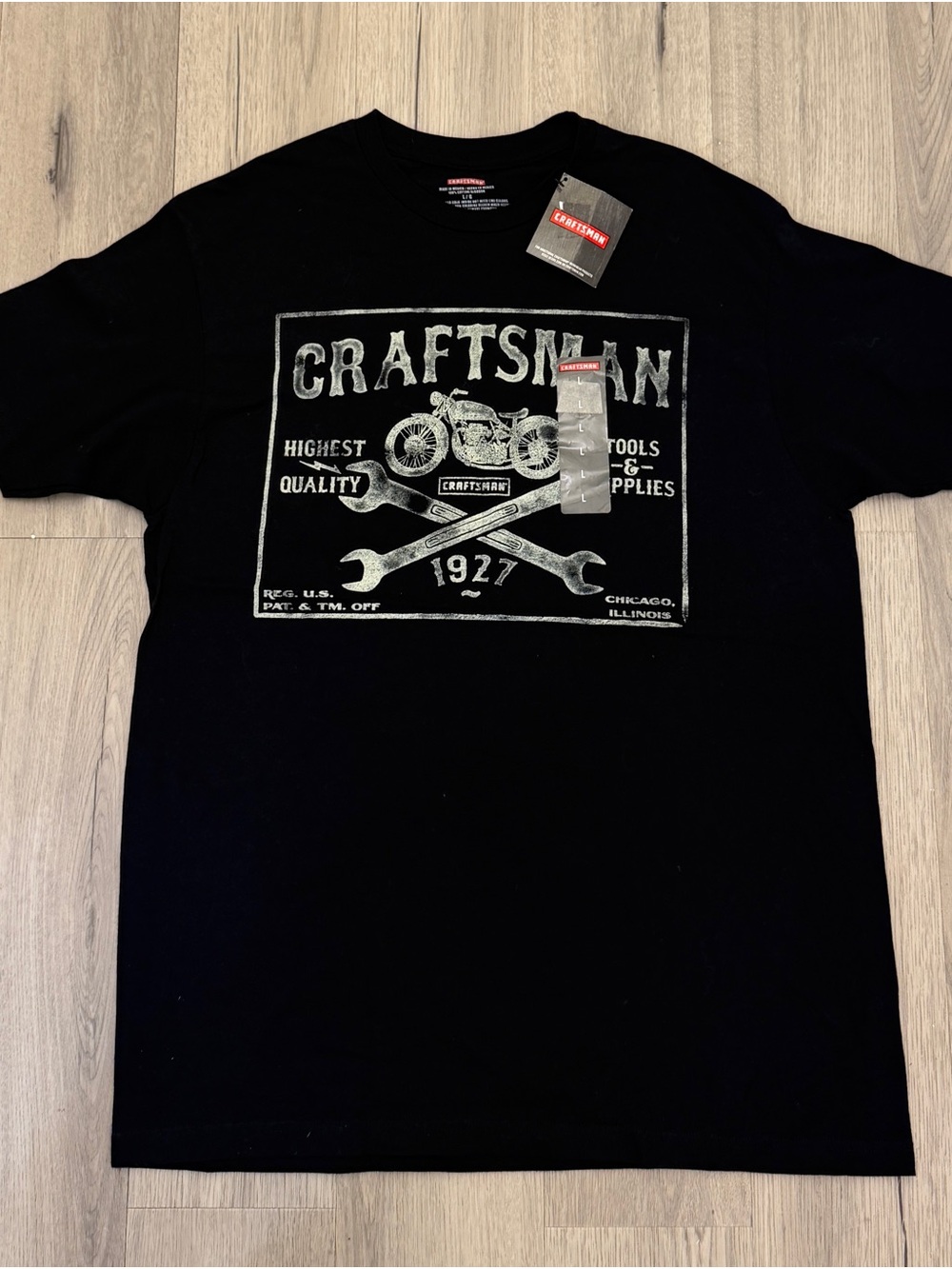 Craftsman Graphic T-Shirt Black New with Tags